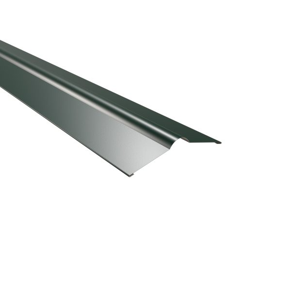 Firstbleche, flach, 140x140 mm 60µm Puramid, RAL 6005-moosgrün