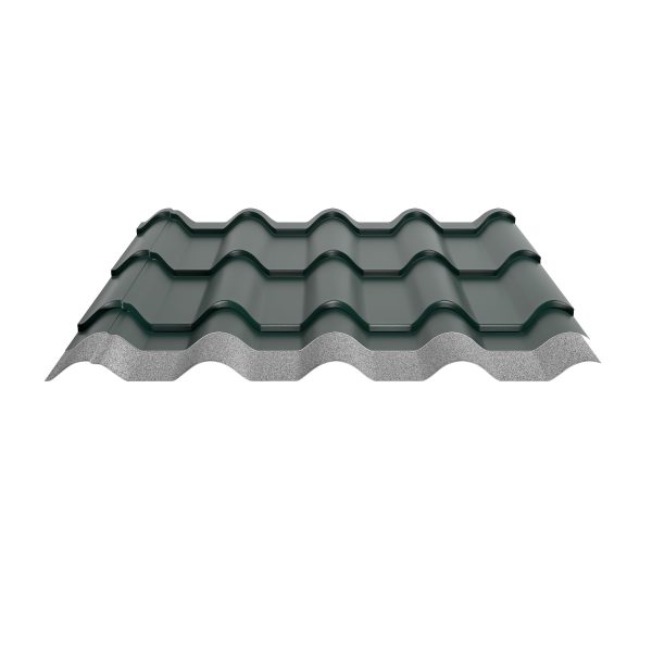 Typ Europa, RAL 6005-moosgrün D=0,50 mm, 60µm Puramid/RSB