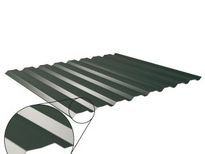 W-20/1100LAZ, RAL 6005-moosgrün D=0,50 mm, 60µm Puramid/RSB