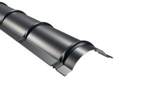 Firstbleche, halbrund, 1860 mm 60µm Puramid, RAL 7016-anthrazitgrau