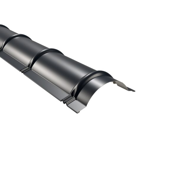 Firstbleche, halbrund, 1860 mm 60µm Puramid, RAL 7016-anthrazitgrau