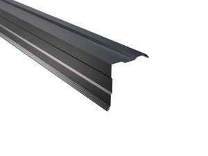 Ortgangwinkel, gesickt, 150x150 mm - 90° Stahl= 0,50 mm, 60µm Puramid/RSB