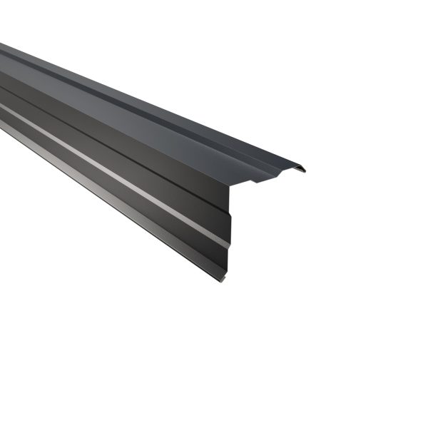 Ortgangwinkel, gesickt, 150x150 mm - 90° Stahl= 0,50 mm, 60µm Puramid/RSB
