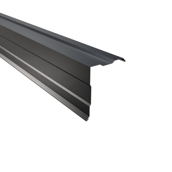 Ortgangwinkel, gesickt, 210x160 mm - 90° Stahl= 0,50 mm, 60µm Puramid/RSB