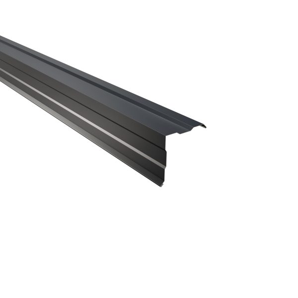 Ortgangwinkel, gesickt, 115x115x2000 mm 60µm Puramid, RAL 7016-anthrazitgrau