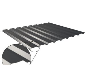 W-20/1100LA, RAL 7016-anthrazitgrau D=0,50 mm, 60µm Puramid/RSB
