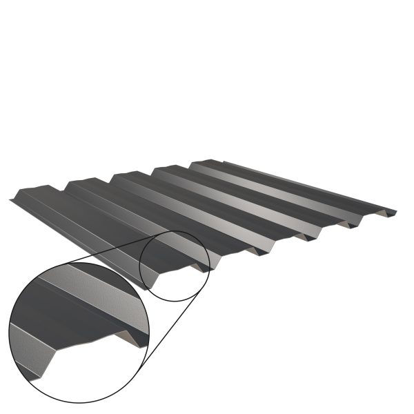 W-35/1035LA, RAL 7016-anthrazitgrau D=0,50 mm, 60µm Puramid/RSB