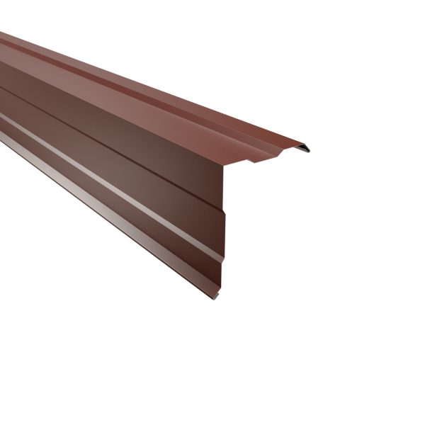 Ortgangwinkel, gesickt, 210x160 mm - 90° Stahl= 0,50 mm, 60µm Puramid/RSB