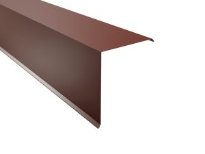 Ortgangwinkel, gesickt, 115x115x2000 mm 60µm Puramid, RAL 8012-rotbraun