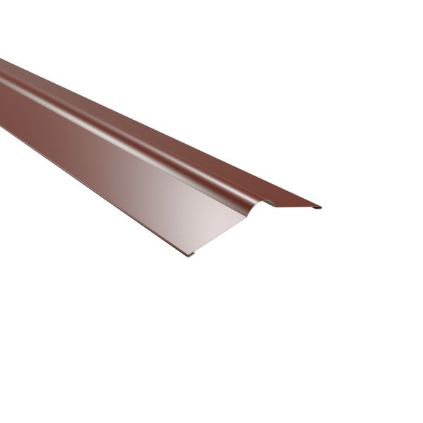 Firstbleche, flach, 140x140 mm 60µm Puramid, RAL 8012-rotbraun