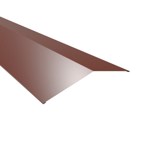 Firstblech, flach, 250x250 mm - 150° Stahl= 0,50 mm, 60µm Puramid/RSB