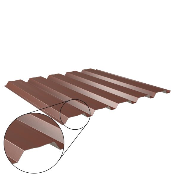 W-35/1035LAZ, RAL 8012-rotbraun D=0,50 mm, 60µm Puramid/RSB