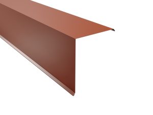 Ortgangwinkel, gesickt, 115x115x2000 mm 60µm Puramid, RAL 8004-kupferbraun