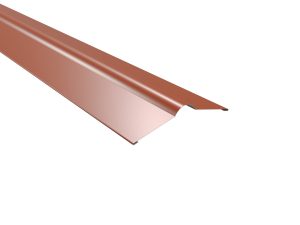 Firstbleche, flach, 140x140 mm 60µm Puramid, RAL 8004-kupferbraun