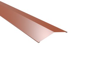 Firstblech, flach, 145x145 mm - 150° Stahl= 0,50 mm, 60µm Puramid/RSB