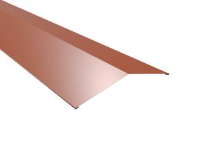 Firstblech, flach, 198x198 mm - 150° Stahl= 0,50 mm, 60µm Puramid/RSB