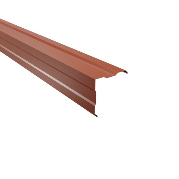 Außenecke, gesickt, 150x150 mm - 90° Stahl= 0,50 mm, 60µm Puramid/RSB