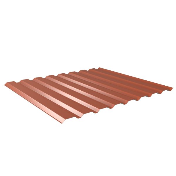 W-20/1100LA, RAL 8004-kupferbraun D=0,50 mm, 60µm Puramid/RSB