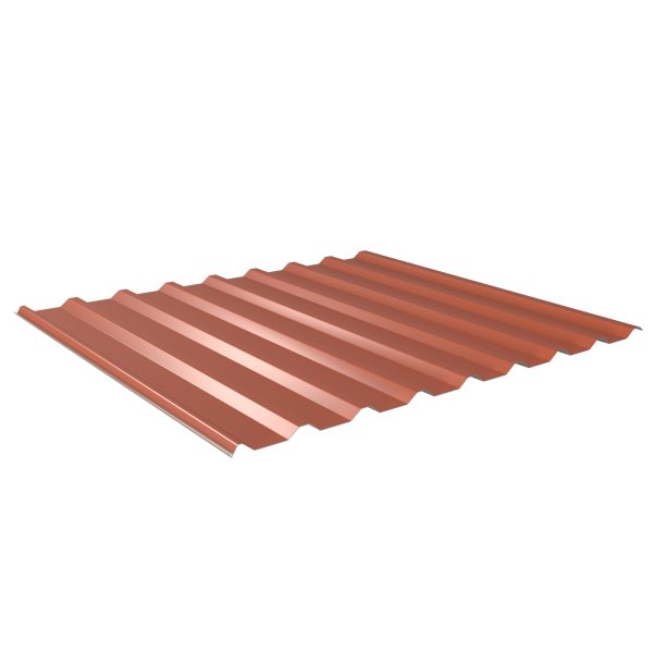 W-20/1100LV, RAL 8004-kupferbraun D=0,50 mm, 60µm Puramid/RSB