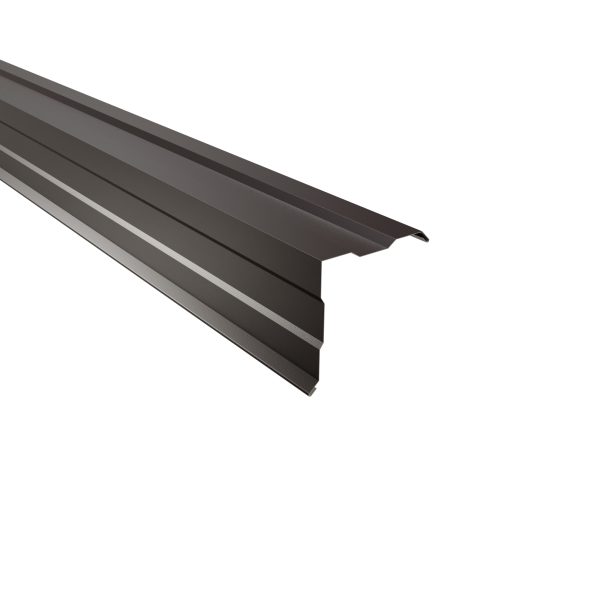 Ortgangwinkel, gesickt, 150x150 mm - 90° Stahl= 0,50 mm, 60µm Puramid/RSB