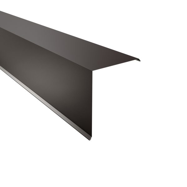Ortgangwinkel, gesickt, 115x115x2000 mm 60µm Puramid, RAL 8017-schokoladenbraun