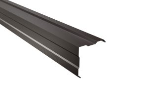 Außenecke, gesickt, 150x150 mm - 90° Stahl= 0,50 mm, 60µm Puramid/RSB