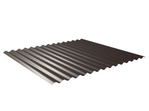W-1/1064LA, RAL 8017-schokobraun Profil 76/18-Sinus, D=0,50 mm, 60µm Puramid/RSB