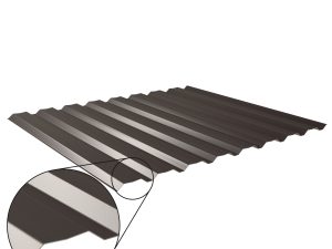 W-20/1100LAZ, RAL 8017-schokobraun D=0,50 mm, 60µm Puramid/RSB