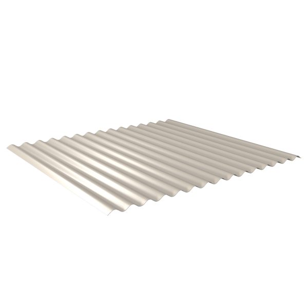 W-1/1064LA, RAL 9002-grauweiß Profil 76/18-Sinus, D=0,75 mm, 60µm PURAMID/RSB
