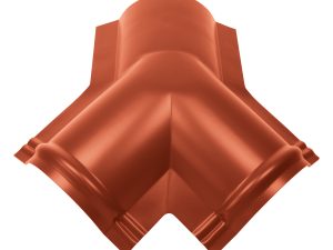 Y-Stücke für Firstbleche, halbrund 15-30° Dachneigung, Farbe 29-rot