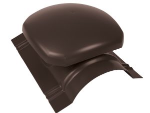 JA-Firstentlüfter für halbrund First 200 cm² Lüftung, Farbe 32-dklbraun