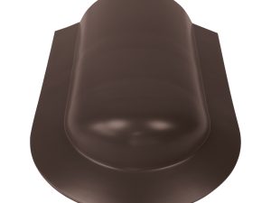 Walmendstücke für Firstbleche, halbrund Farbe 32-dunkelbraun