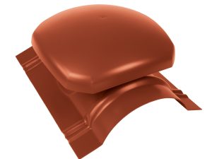 JA-Firstentlüfter für halbrund First 200 cm² Lüftung, Farbe 75-ziegelrot
