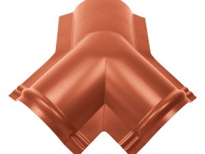 Y-Stücke für Firstbleche, halbrund 15-30° Dachneigung, Farbe 75-ziegelrot