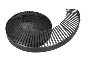 Traufenlüftungskämme, a´ 5,- lfdm. Farbe 33-schwarz