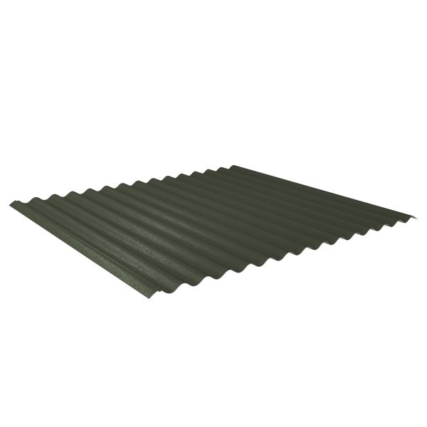 W-1/1064LV, RAL 6020-chromoxidgrün Profil 76/18-Sinus, D=0,50 mm, 80µm Shimoco/RSB