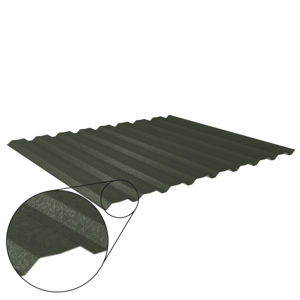 W-20/1100LAZ, RAL 6020-chromoxidgrün D=0,50 mm, 80µm Shimoco/RSB