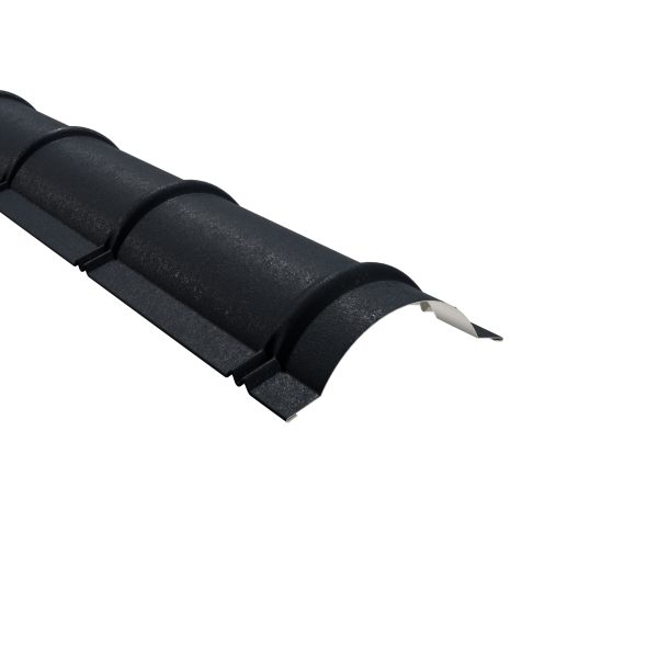 Firstbleche, halbrund, 1860 mm 80µm Shimoco, RAL 7016-anthrazitgrau