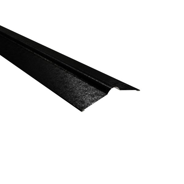 Firstbleche, flach, 140x140x2000 mm 80µm Shimoco, RAL 9005-tiefschwarz