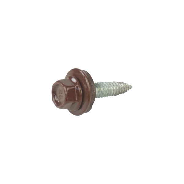 A2/Bimetallschrauben, kopflackiert RAL 8012 4,5 x 22 E14, a´100 Stück, spanlose Verarbeitung