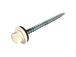 SW8-Schrauben, 4,8 x 60 mm RAL 1015-hellelfenbein, á 100 Stück