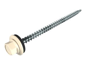 SW8-Schrauben, 4,8 x 80 mm RAL 1015-hellelfenbein, á 100 Stück