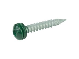 A2/Bimetallschrauben, spanlos, RAL 6005 Pan Head, 6,0 x 40 E12, a´100 Stück