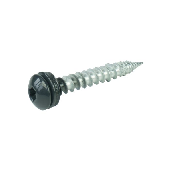 A2/Bimetallschrauben, spanlos, RAL 7016 Pan Head, 6,0 x 40 E12, a´100 Stück