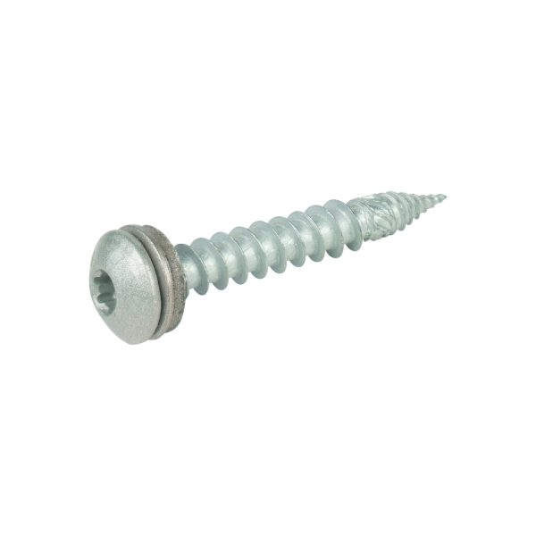A2/Bimetallschrauben, spanlos, RAL 9007 Pan Head, 6,0 x 40 E12, a´100 Stück
