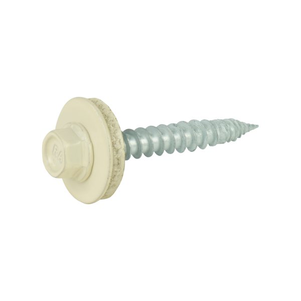 A2/Bimetallschrauben, kopflackiert RAL 1015 6,0 x 40 E19, a´100 Stück, spanlose Verarbeitung