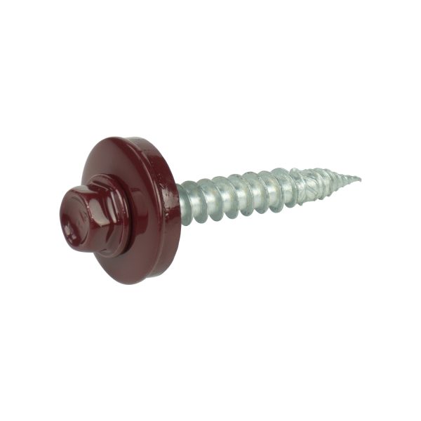 A2/Bimetallschrauben, kopflackiert RAL 3005 6,0 x 40 E19, a´100 Stück, spanlose Verarbeitung