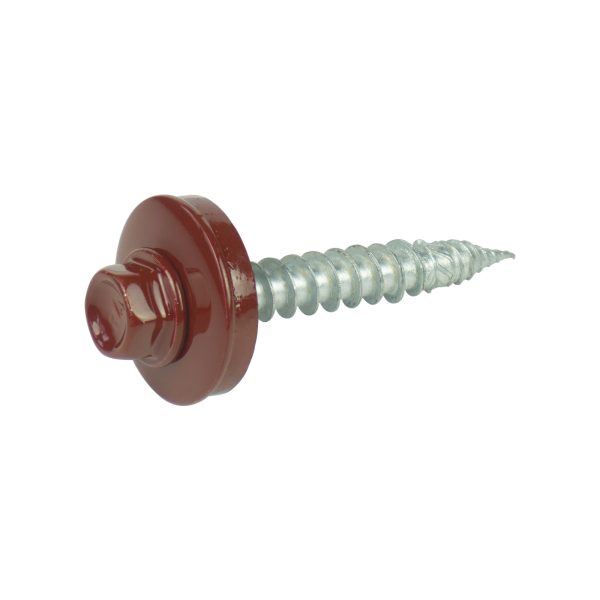 A2/Bimetallschrauben, kopflackiert RAL 3009 6,0 x 40 E19, a´100 Stück, spanlose Verarbeitung