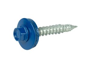 A2/Bimetallschrauben, kopflackiert RAL 5010 6,0 x 40 E19, a´100 Stück, spanlose Verarbeitung