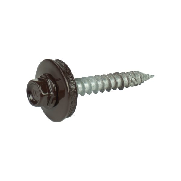 A2/Bimetallschrauben, kopflackiert RAL 8017 6,0 x 40 E19, a´100 Stück, spanlose Verarbeitung